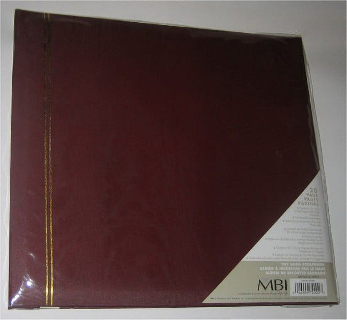 MBI Top Load 20-Page 12x12 Scrapbook - Burgandy
