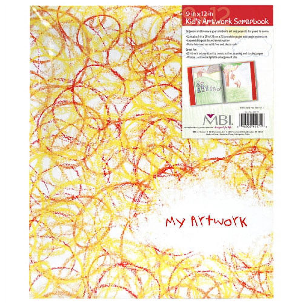 MBI Yellow My Artwork 9x12 Kids Scrapbook