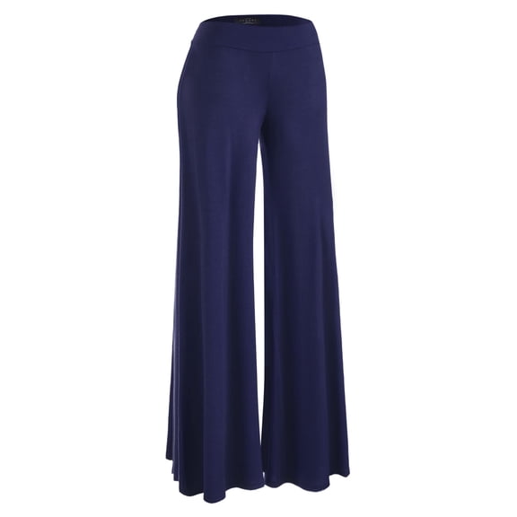 MBJ WB1104 Womens Wide Leg Palazzo Lounge Pants XXL NAVY