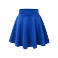thumbnail image 1 of MBJ WB669 Womens Basic Versatile Strechy Flare Skater Skirt XL ROYAL_BRITE, 1 of 4