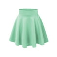 thumbnail image 1 of Made by Johnny Women's Basic Versatile Stretchy Flare Skater Skirt, Sea Green, XL, 1 of 4