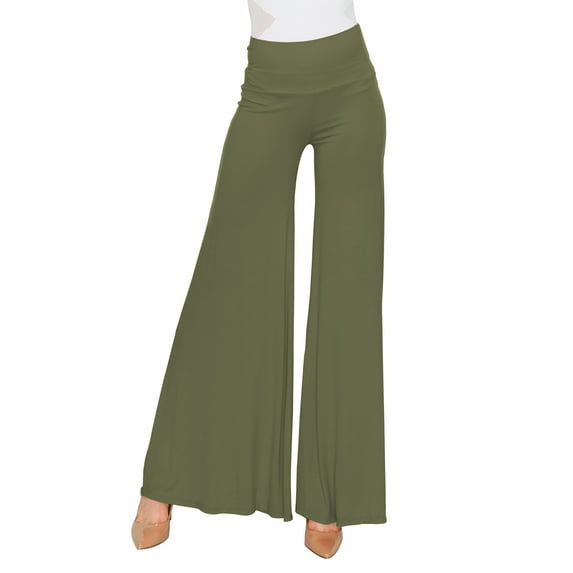 MBJ WB750 Womens Chic Palazzo Lounge Pants XXXXL OLIVE