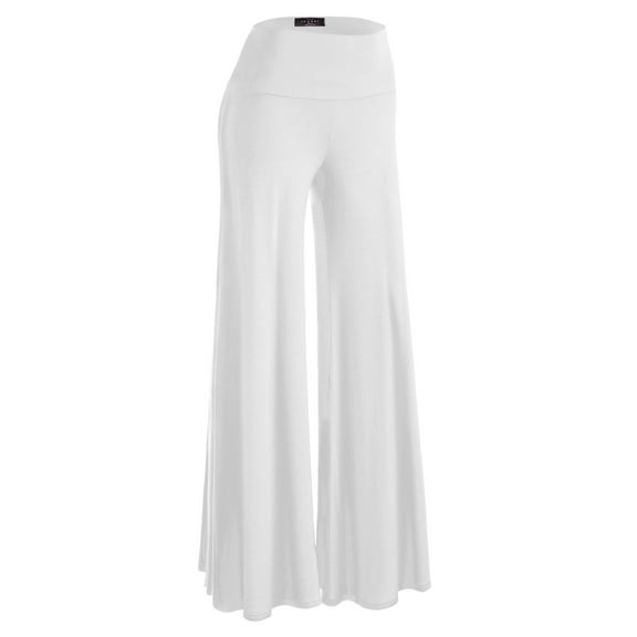 MBJ WB750 Womens Chic Palazzo Lounge Pants XXXXL WHITE