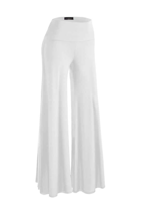 MBJ WB750 Womens Chic Palazzo Lounge Pants XXXXL WHITE
