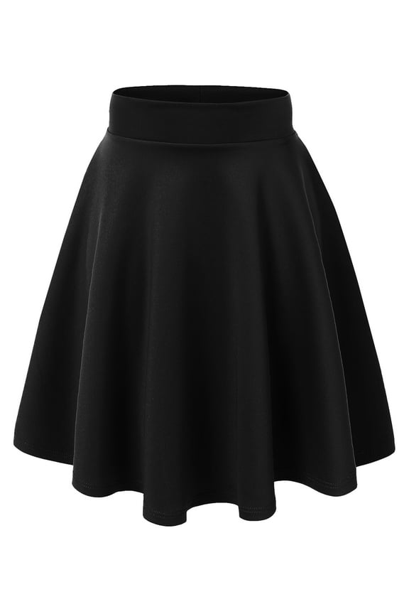MBJ WB829 Womens Flirty Flare Skirt M BLACK