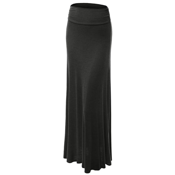 MBJ Womens Lightweight Floor Length Maxi Skirt