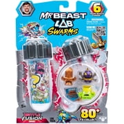 MrBeast Lab Swarms Battle Fusion Series, Lab Pack Includes 6 Micro Beasts 1, 6 Collectible Stickers & 1 Stackable Fusion Caps, Collect 80+, Ages 5+