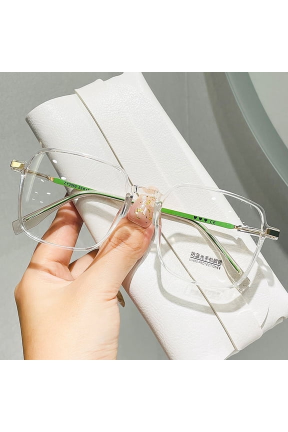 MBLBC Blue Light Blocking Glasses Fashion Round TR90 Frame Transparent Eyewear Anti UV Computer Glasses for Women Men