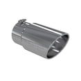 thumbnail image 1 of MBPR T5075 5 Inch Steel Exhaust Tip with Rolled Edge, Silver, 1 of 4
