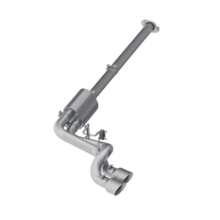MBRP 09-14 Ford F150 Pre-Axle 4.5in OD Tips Dual Outlet 3in AL Cat Back Fits select: 2014 FORD F150 SUPER CAB, 2011 FORD F150 SUPERCREW