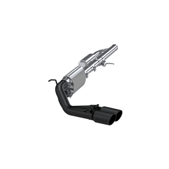 MBRP 09+ Chevrolet Silverado 1500 3in Cat Back Pre-Axle Dual Outlet w/ 4in Tip - Black Fits select: 2016-2018 CHEVROLET SILVERADO K1500 LT, 2014 CHEVROLET SILVERADO K1500