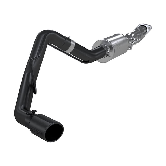 MBRP 3in Cat Back Single Side Exit Black Coated Exhaust System | Ford F150 (11-14) (S5230BLK)