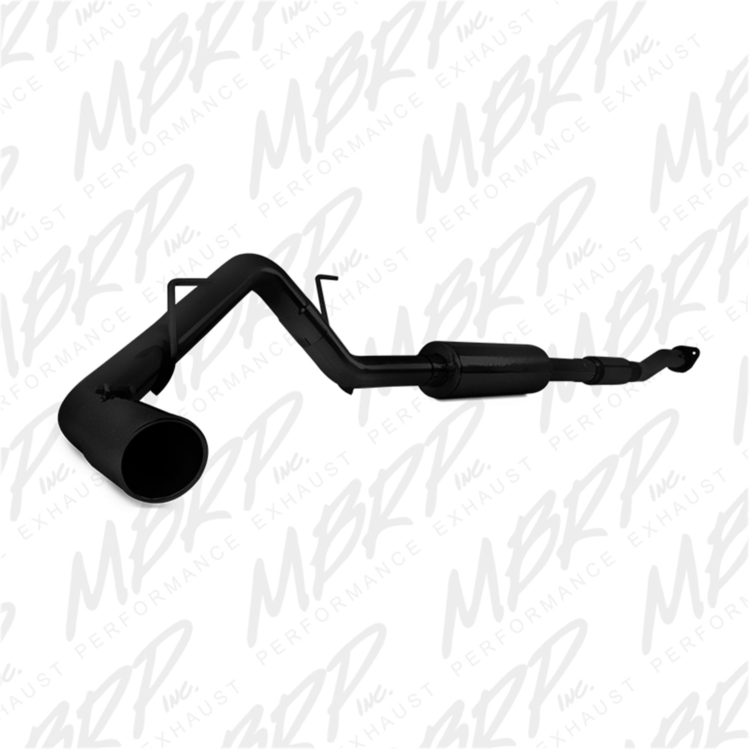 MBRP 1114 Ford F150 3in Cat Back Single Side Exit Black Coated Exhaust