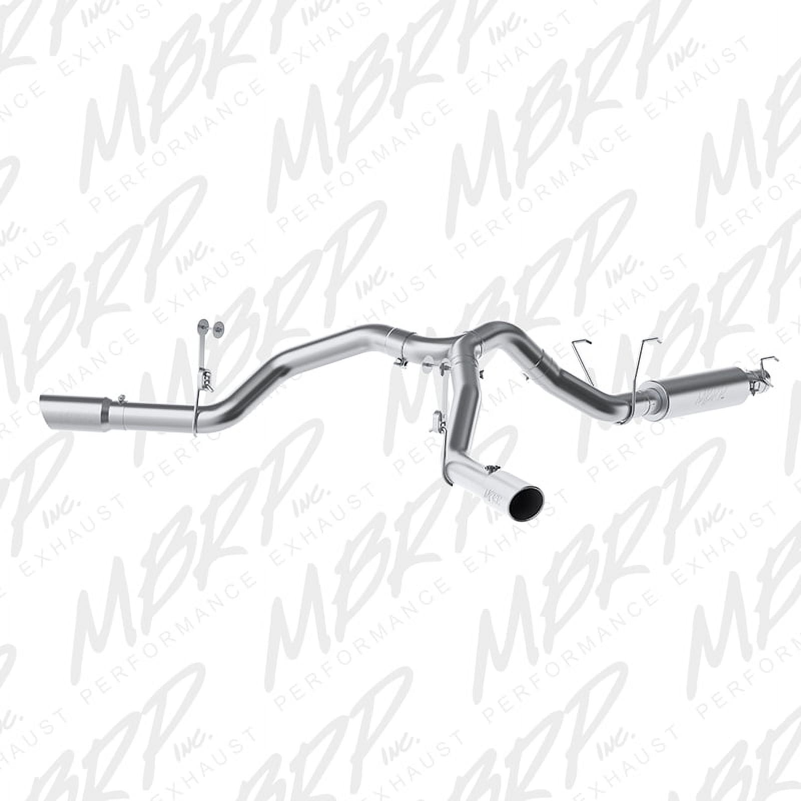MBRP 14-16 Ram 2500 6.4L 4in AL Dual Side Split Outlet Cat Back Exhaust Fits select: 2021-2023 RAM 2500 TRADESMAN, 2015 RAM 2500 SLT