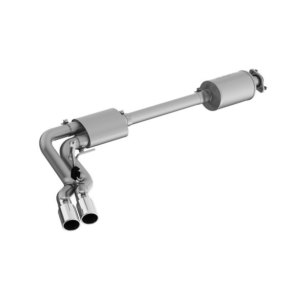 MBRP 15+ Ford F150 T304 Pre-Axle 4in OD Tips Dual Outlet 3in Cat Back Exhaust Fits select: 2019 FORD F150 SUPERCREW