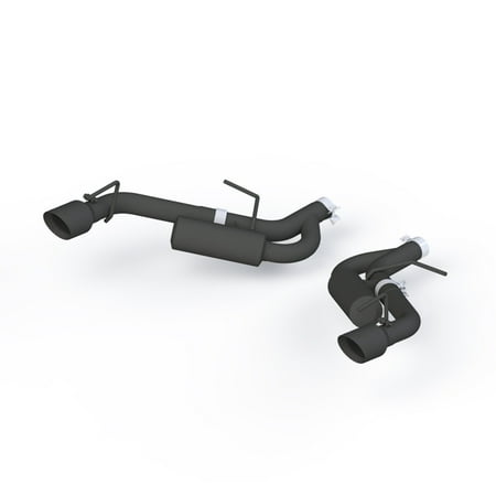MBRP 16+ Chevrolet Camaro 2.5in Black Coated Non NPP Axle Back Exhaust System - 4in Dual Wall Tips Fits select: 2017 CHEVROLET CAMARO LS/LT, 2016 CHEVROLET CAMARO LT