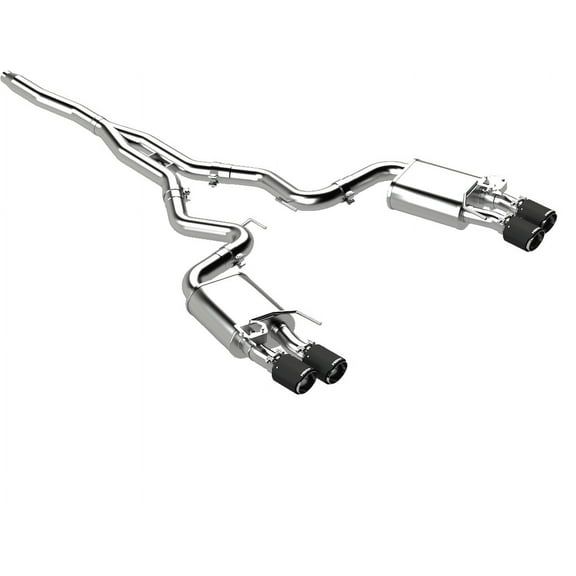 MBRP 18-22 Ford Mustang 2.3L Ecoboost 3in Cat-Back Exhaust w/ Quad Carbon Fiber SS Tips - T304