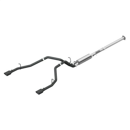 MBRP 19+ Ram 1500 5.7L 2.5in Cat Back Dual Split Rear w/ 4.5in Tip - Black Coated