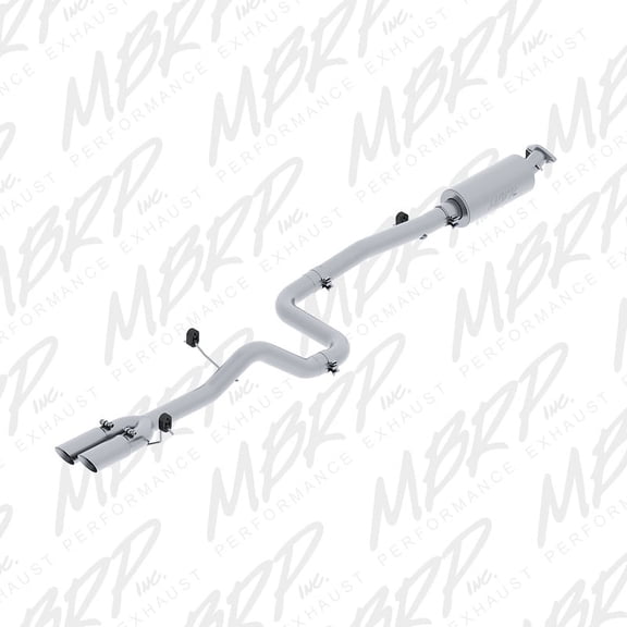 MBRP 2014 Ford Fiesta ST 1.6L EcoBoost 3in Dual Outlet Alum Cat Back