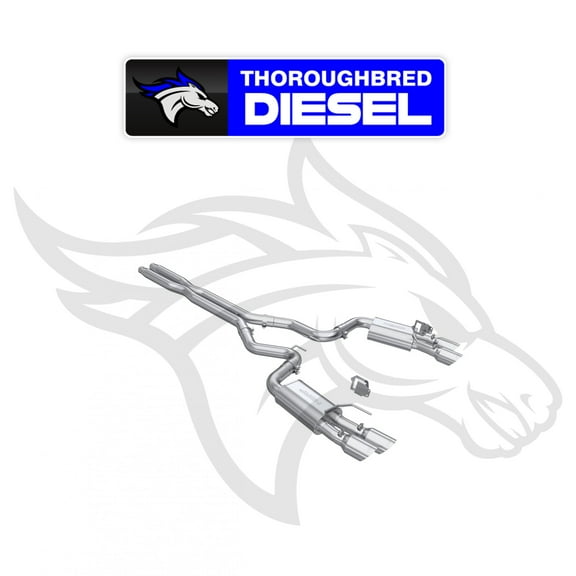 MBRP 2024+ Ford Mustang GT Armor Lite 3in Steet Profile Catback Exhaust - Stainless Steel Tips