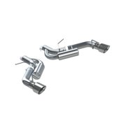 MBRP ARMOR PLUS 3in. Axle-Back Dual Tip Exhaust System, Stainless Steel, 33.50 x 16.50 x 10.00