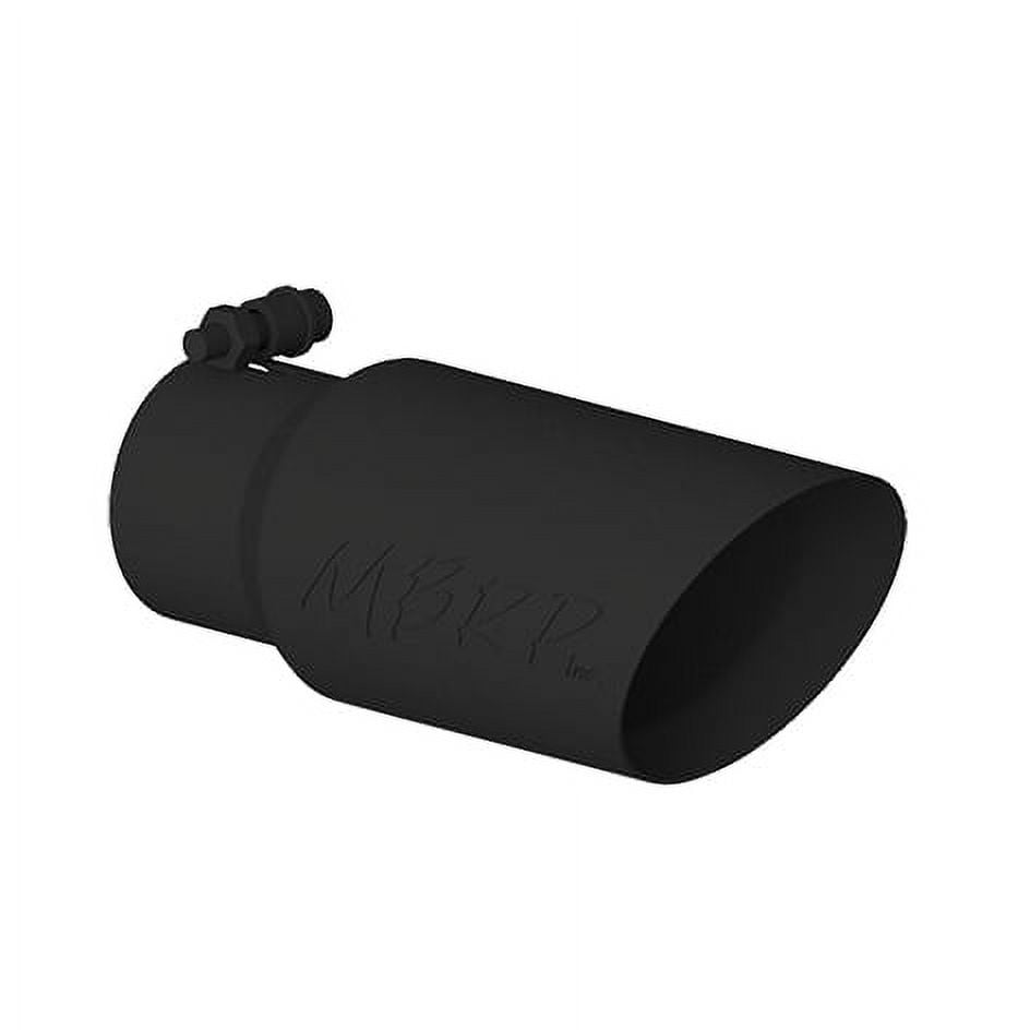 MBRP Black Series 4in. O.D. Dual Wall Angled Exhaust Tip, 3in. Inlet, 10in. Length, Black