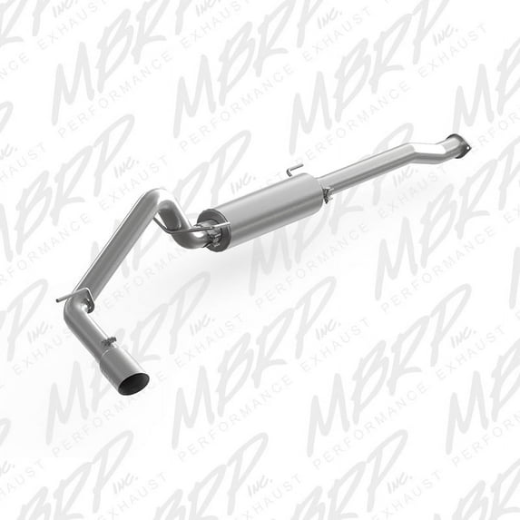 MBRP Cat Back Single Side Exit T409 Exhaust System 35L, 4650 x 1650 x 1200 in