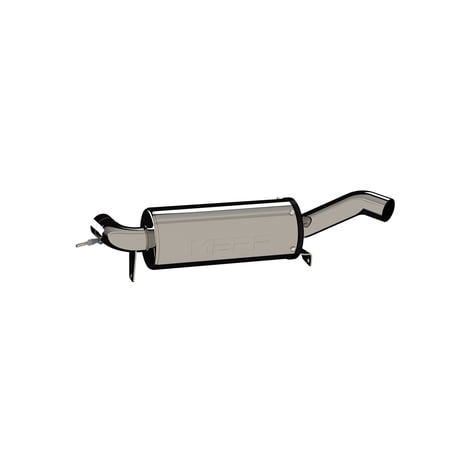 MBRP Exhaust AT-9213PT Performance Series Single Muffler