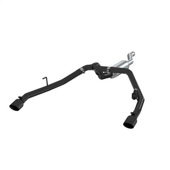 MBRP Exhaust S5538BLK Black Series Cat Back Exhaust System Fits select: 2021 JEEP GLADIATOR, 2020 JEEP GLADIATOR SPORT