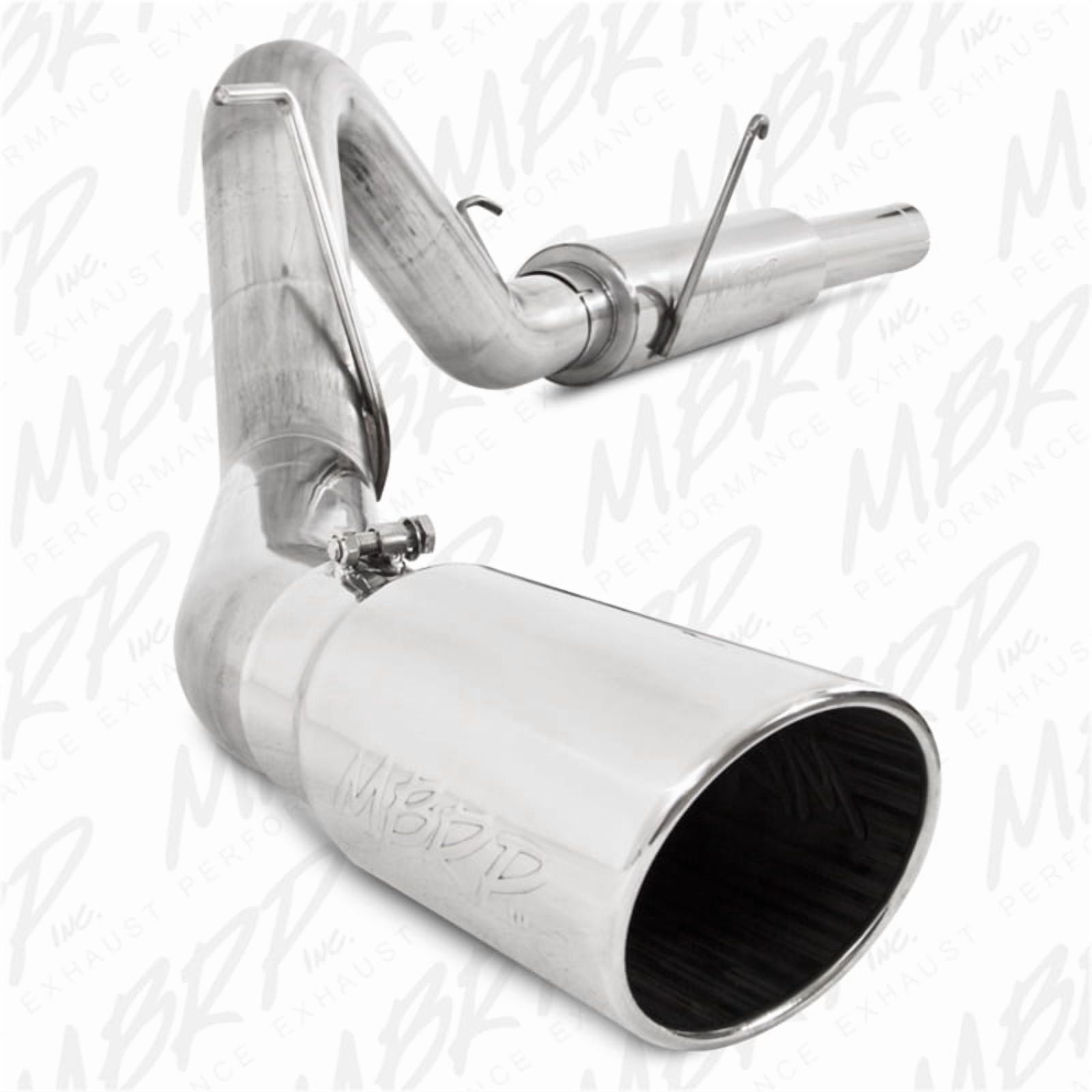 MBRP S6108409 Exhaust System, Armor Plus Cat Back 4 in. Single Side Exit T409 for 2004 Dodge RAM 2500, 2004-2007 Dodge RAM 3500