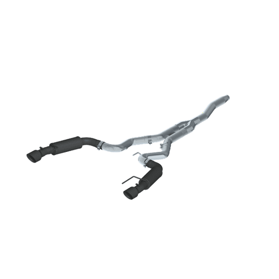 MBRP Exhaust S7275BLK Armor BLK Cat Back Exhaust System Fits 15-23 Mustang Fits select: 2015-2023 FORD MUSTANG