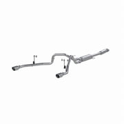 MBRP, Inc. S5215AL 21-C F-150 2.7L/3.5L ECOBOOST 5.0L ALUMINIZED 3 IN CAT-BACK 2.5 IN DUAL SPLIT REAR EXHAUST Fits select 2021 FORD F150 SUPER CAB, 2022 FORD F150 SUPERCREW