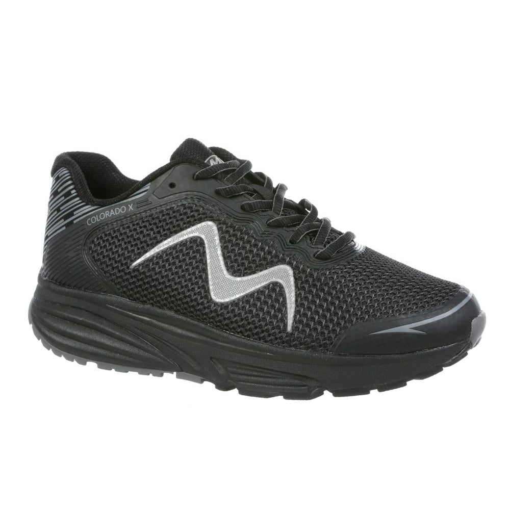 Mbt Rocker Slippers MBT Mens Colorado X Black Shoes 702639-257Y Rocker Sole Arch Support ...