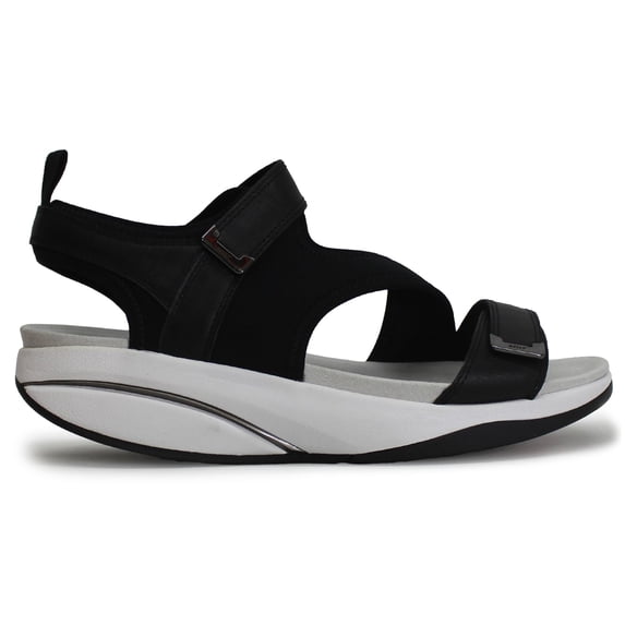 MBT Womens Aza Leather Synthetic Black Sandals 9 US