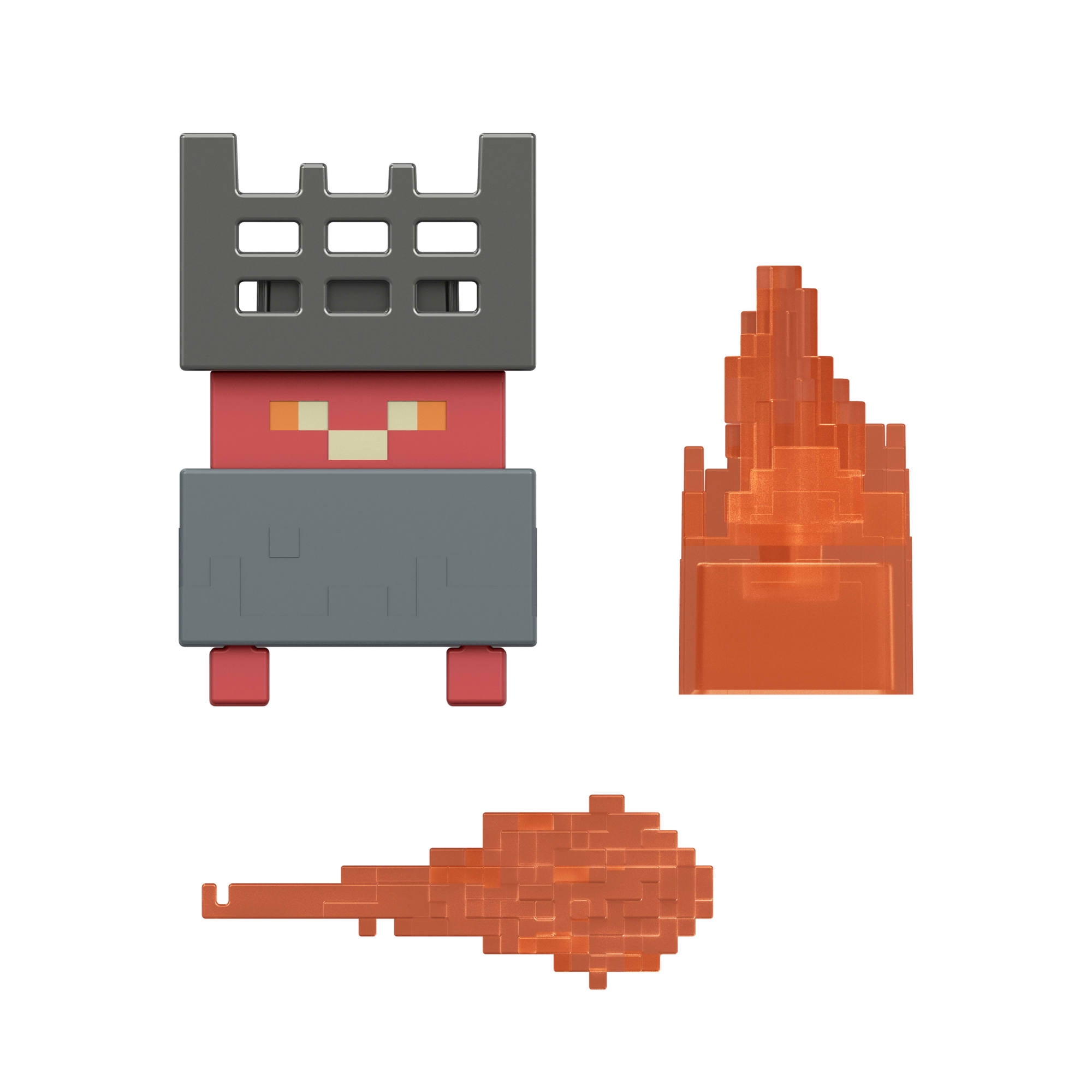 Minecraft Dungeons II Flame Construct Action Figure & Accessories Set, 3.25-inch Scale Collectible Toy