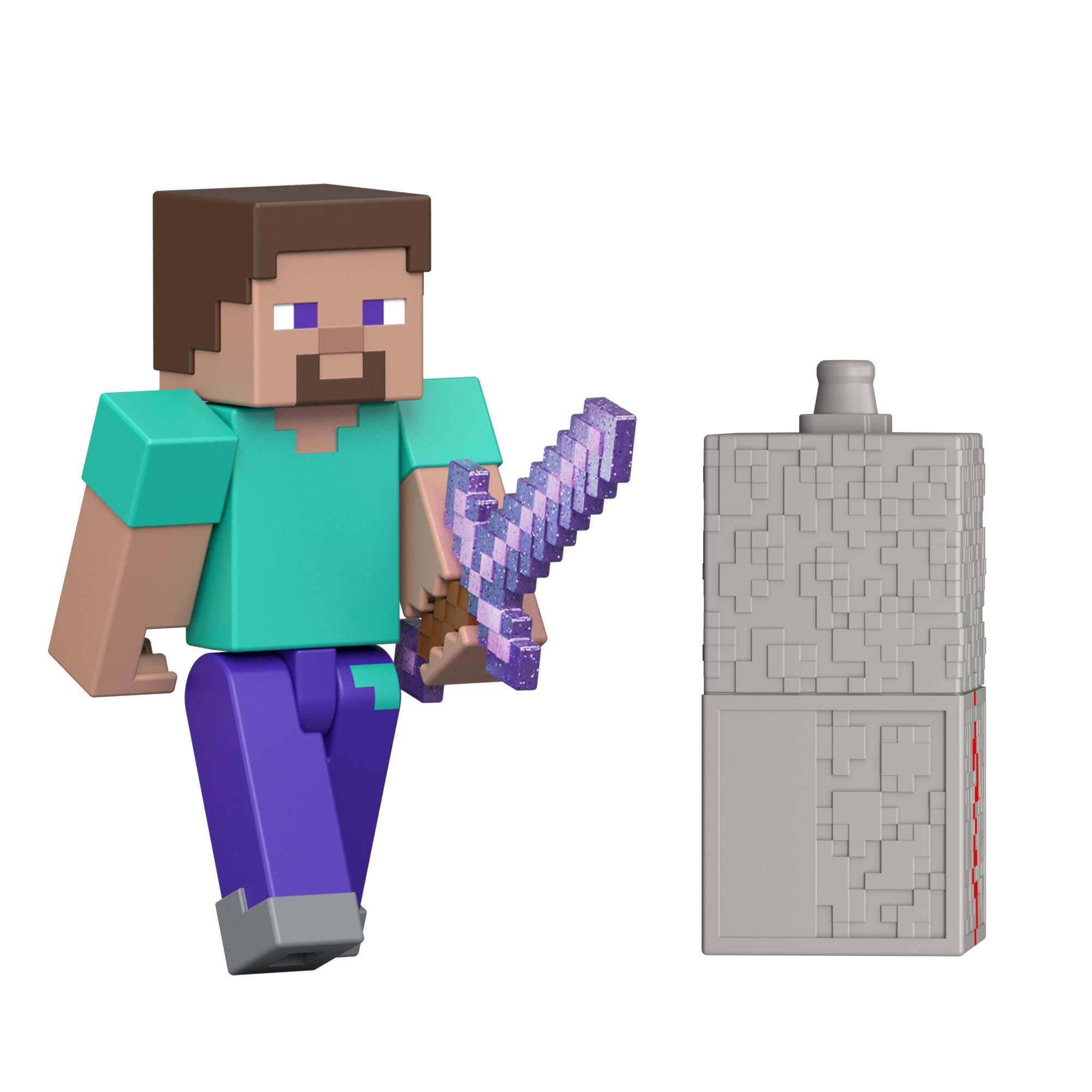 Minecraft Steve Action Figure & Accessory Set, 3.25-inch