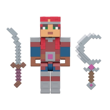 Minecraft Dungeons II Valorie Action Figure & Accessories Set, 3.25-inch Scale Collectible Toy