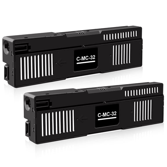 MC-32 Ink Cartridge Maintenance Box Compatible MC-32 Maintenance Cartridge Replacements for  imagePROGRAF TC-20 TC-20M TC-5200 TC-5200M Printer, 2 Pack