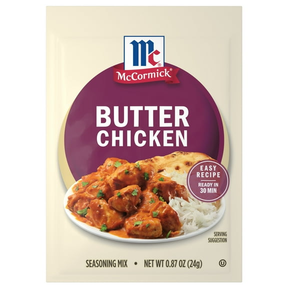 McCormick Butter Chicken Seasoning Mix, 0.87 oz Bag