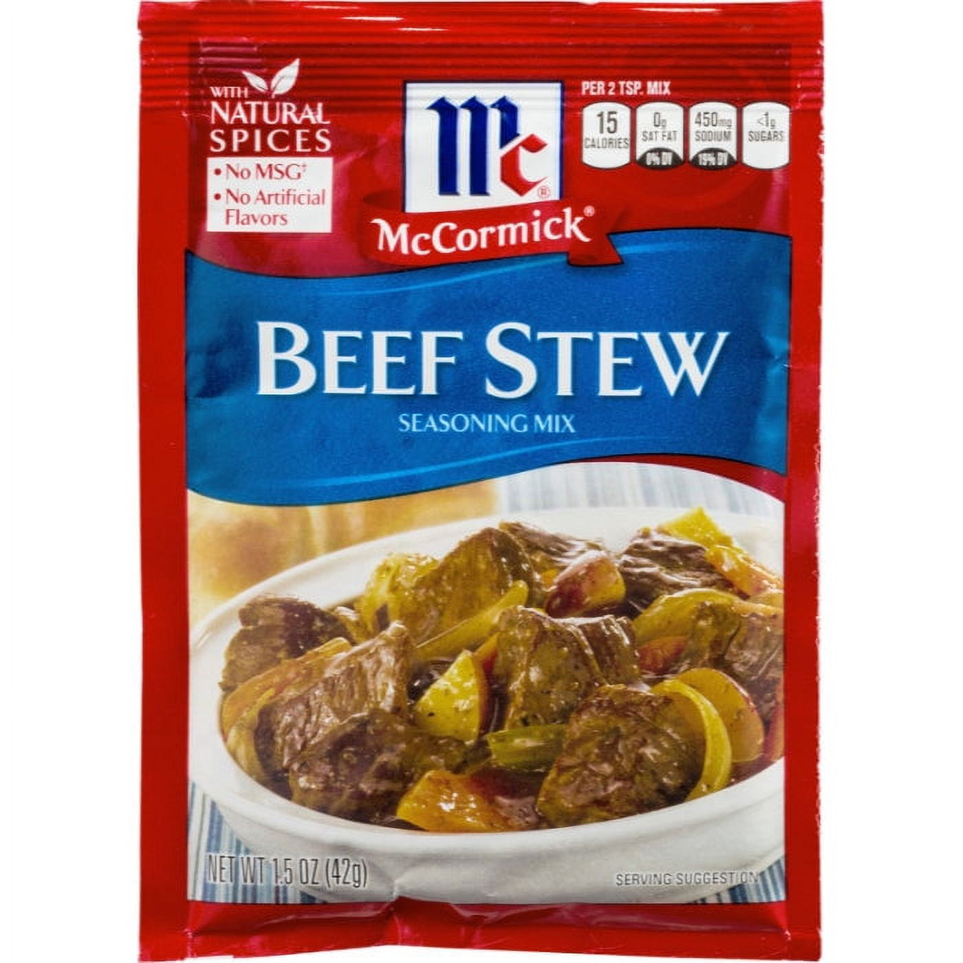 MC CORMICK MIX SSNNG BEEF STEW 1.5 OZ Pack of 12