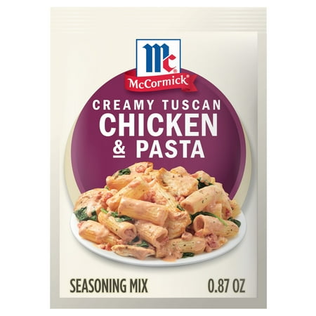 McCormick Creamy Tuscan Chicken & Pasta Seasoning Mix, 0.87 oz Pouch