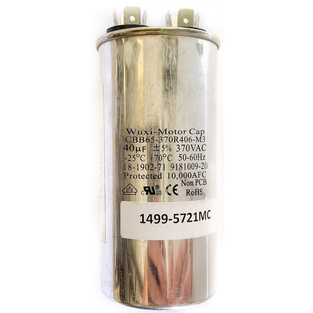 MC Enterprises 1499-5721MC Air Conditioner Run Capacitor - 40 MFD