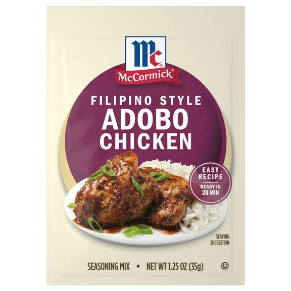 McCormick Filipino Style Chicken Adobo Seas, 1.25 oz Bag