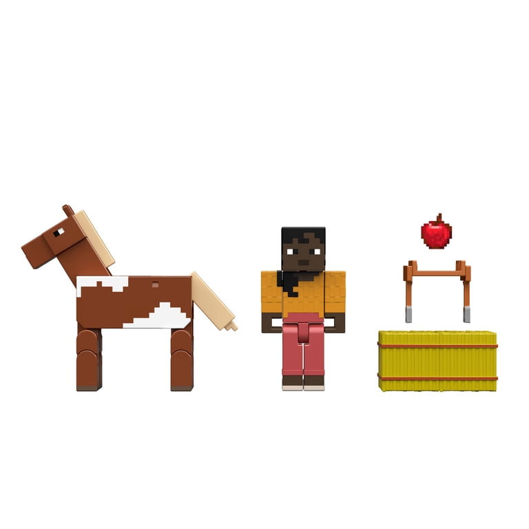 Minecraft Action Figures & Accessories 2-Pack, Horse Jockey