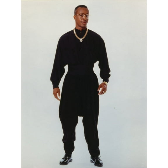 MC Hammer Posed in Black Outfit with Necklace Photo Print (8 x 10)
