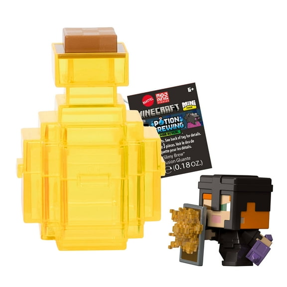 Minecraft Mini Mode Potion Brewing Action Figures with Color Reveal (Characters May Vary)