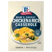 McCormick Mom's Cheesy Chicken & Rice Casserole Seasoning Mix, 1.25 oz Packet