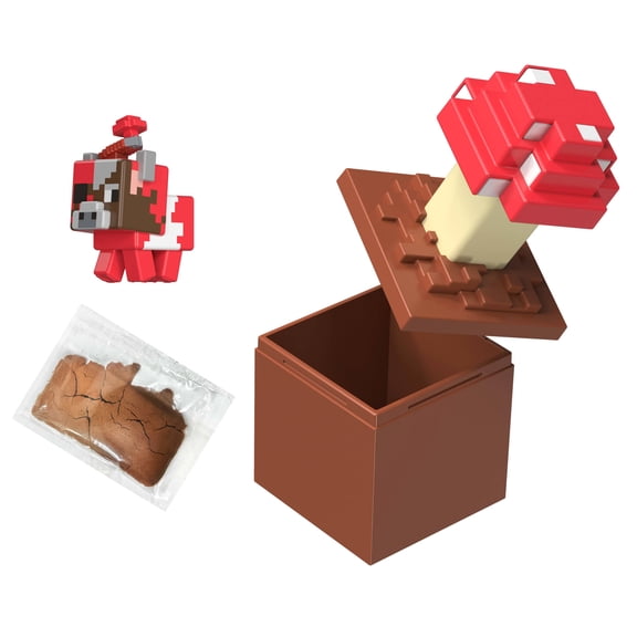 Minecraft Mini Mode Bloom Blocks Action Figure with Sand Compound (Characters May Vary)