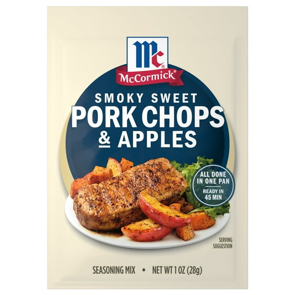 McCormick Smoky Sweet Pork Chops & Apples Seasoning Mix, 1.0 oz Pouch