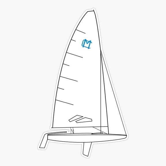 MC Scow Sailboat Nautical Sticker